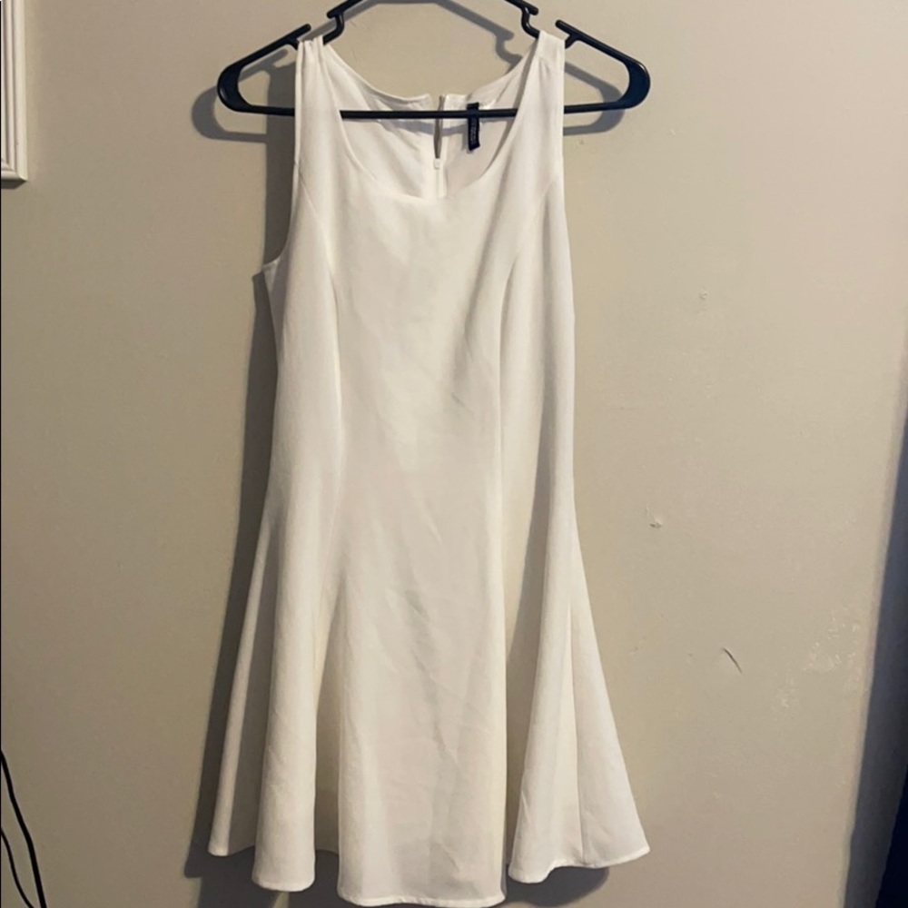 Silky white dress